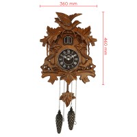 Kyvadlové kukučkové hodiny IV. PRIM 46cm, hnedá
